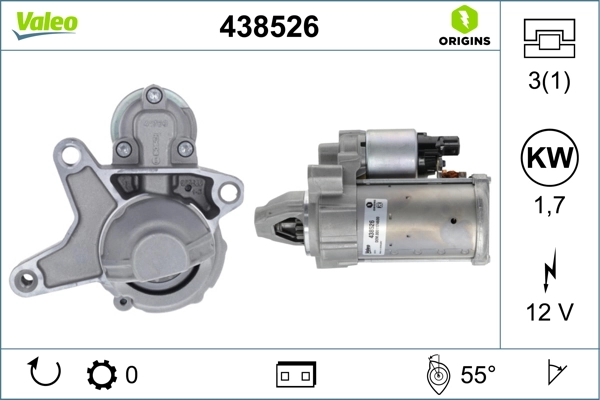 Купити 438526 VALEO Стартер