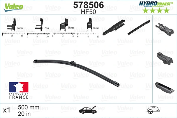 Щітка двірника права VALEO 578506