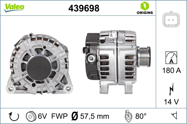 Купити 439698 VALEO Генератор