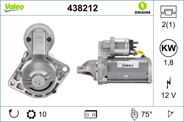 Купити 438212 VALEO Стартер
