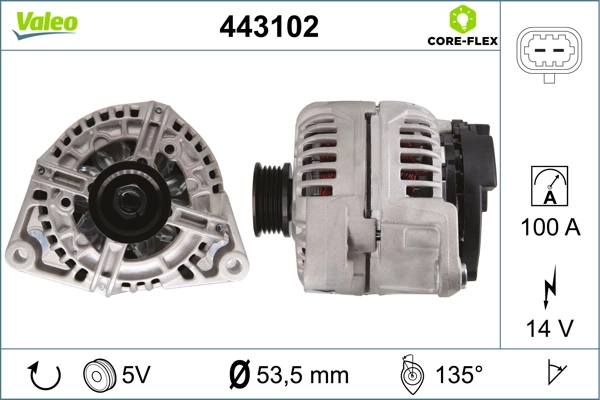 Купити 443102 VALEO Генератор