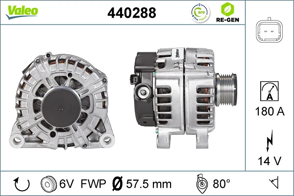 Купити 440288 VALEO Генератор