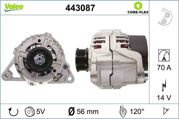 Купити 443087 VALEO Генератор