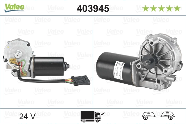 Мотор двірника VALEO 403945 ціна, від 108.68 USD