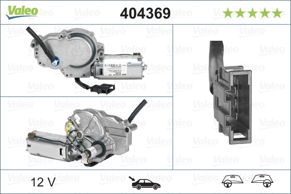 Купити 404369 VALEO Двигун склоочисника заднього скла