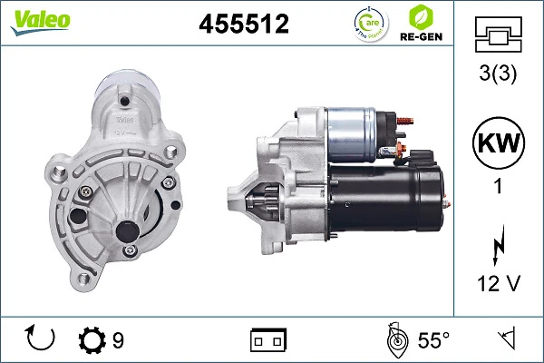 Купити 455512 VALEO Стартер