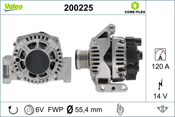 Генератор 52092132 Fiat/Alfa/Lancia