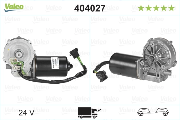 Мотор стеклоочищувача VALEO 404027 ціна, від 202.98 USD