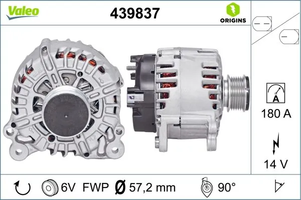 Купити 439837 VALEO Генератор