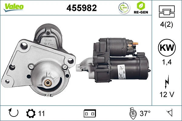 Купити 455982 VALEO Стартер
