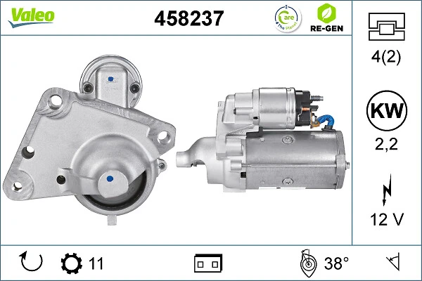 Купити 458237 VALEO Стартер