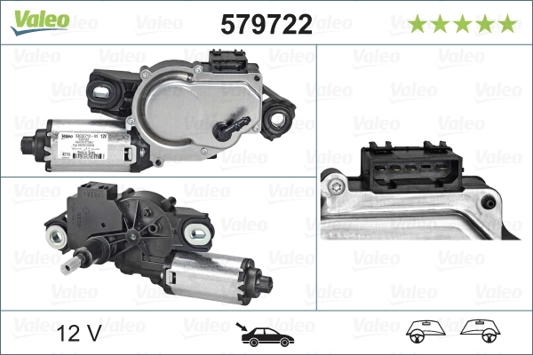 Купити 579722 VALEO Двигун склоочисника заднього скла