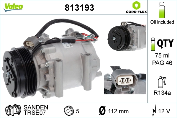 Компресор системи кондиціювання Polcar DCP05042 ціна, від 250.54 USD