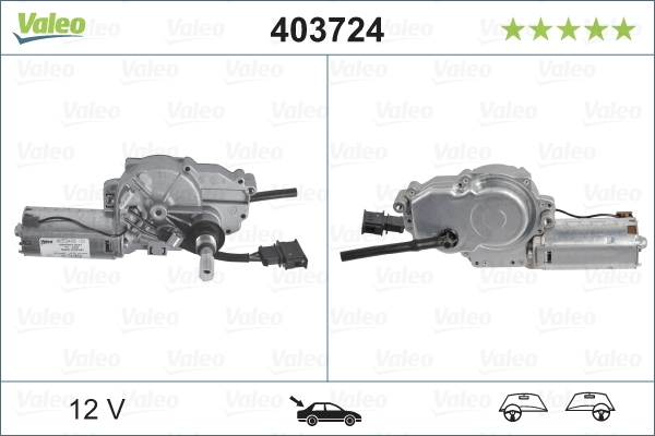 Склоочисник дверей задка VALEO 403724 ціна, від 68.96 USD