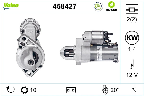 Купити 458427 VALEO Стартер