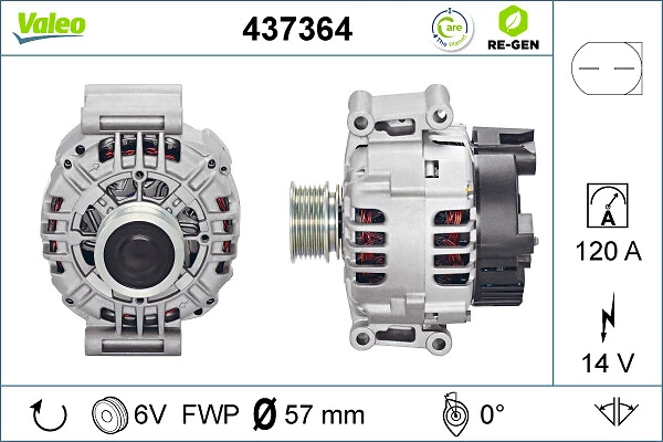 Купити 437364 VALEO Генератор