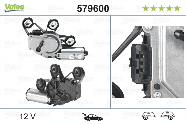 Задній механізм склоочисника VALEO 579600