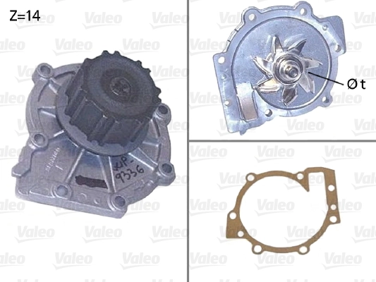 Насос охолодження на Volvo S80 I TS, TH, KV