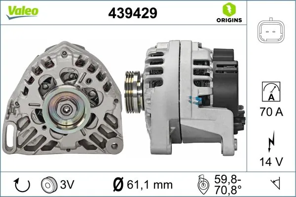 Купити 439429 VALEO Генератор