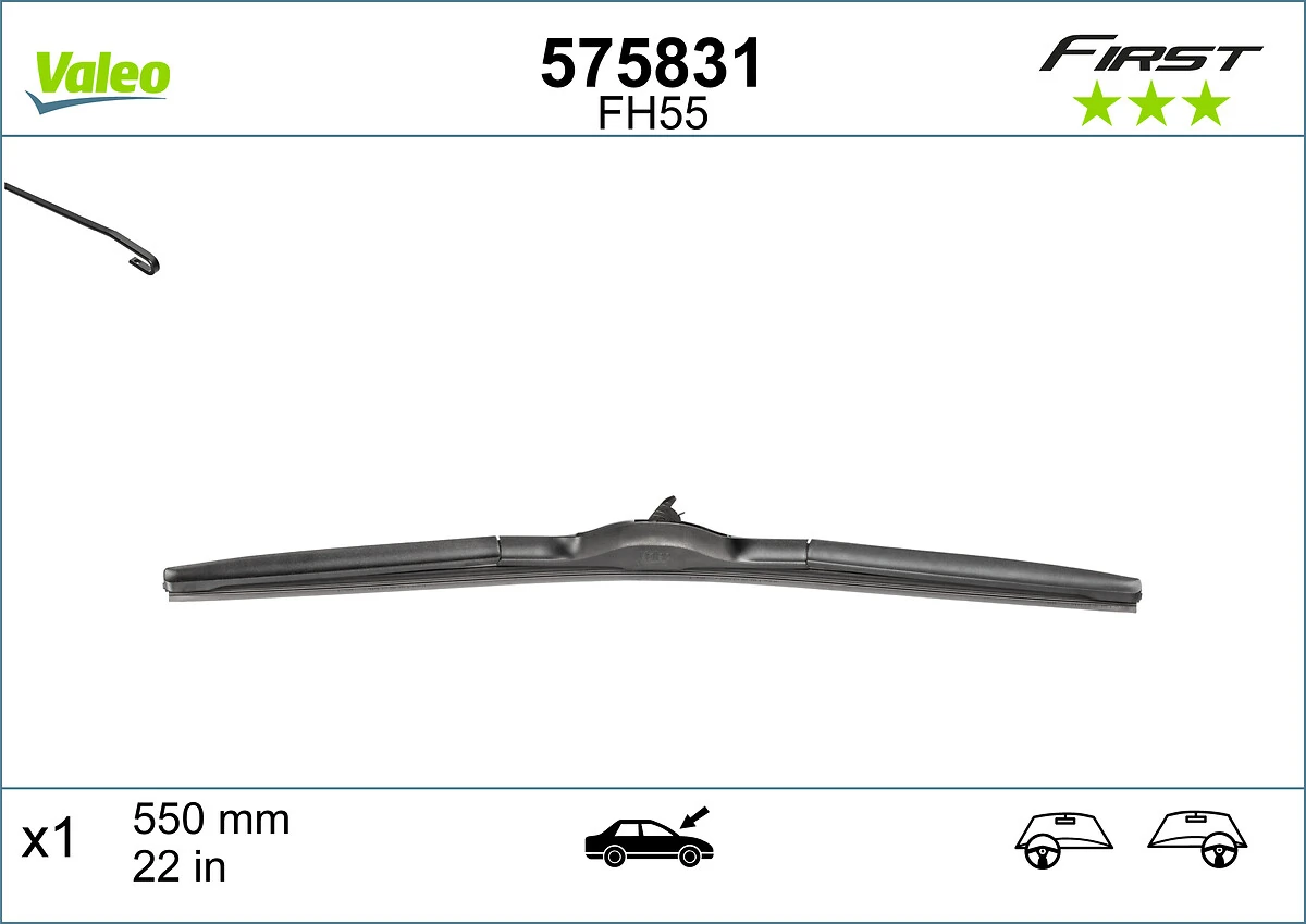 Купити 575831 VALEO Щітка-двірник лобового скла, водійська