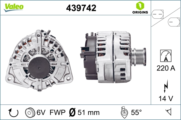 Купити 439742 VALEO Генератор