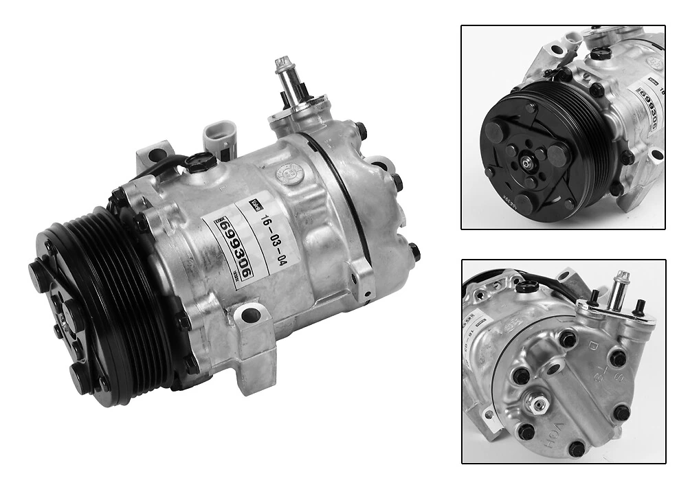 Компресор системи кондиціювання Sanden SD6V121418F ціна, від 123.45 USD