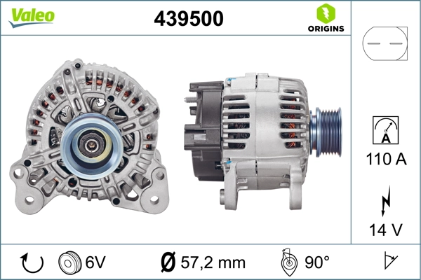 Купити 439500 VALEO Генератор