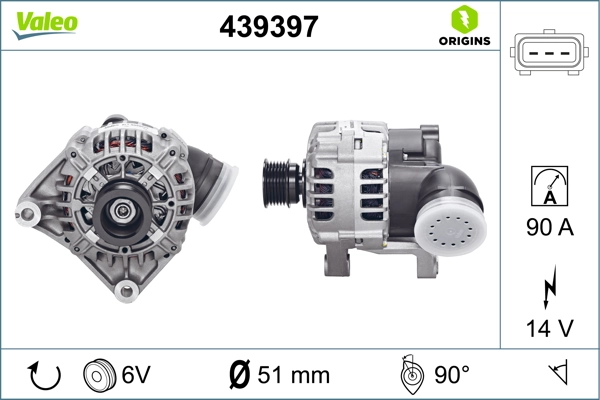 Купити 439397 VALEO Генератор