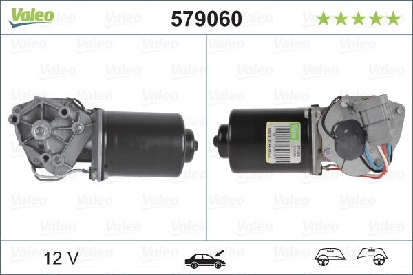 Мотор стеклоочищувача VALEO 579060 ціна, від 21.20 USD
