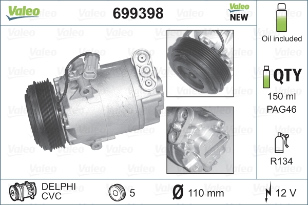 9196952 Volvo Компресор холодоагенту