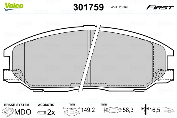 Гальмівні колодки Mintye MP3423 ціна, від 23.16 USD