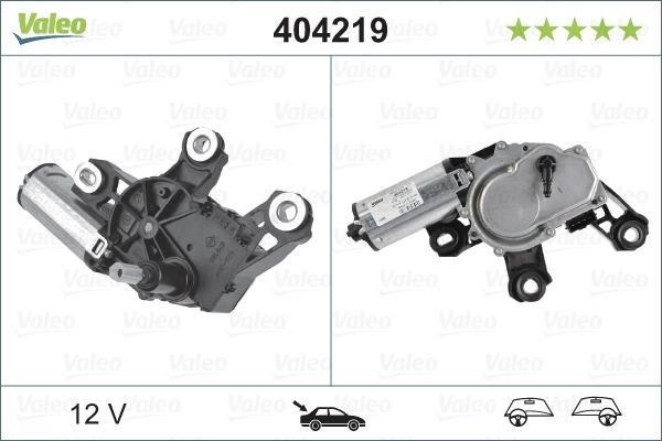 Склоочисник дверей задка VALEO 404219 ціна, від 36.65 USD