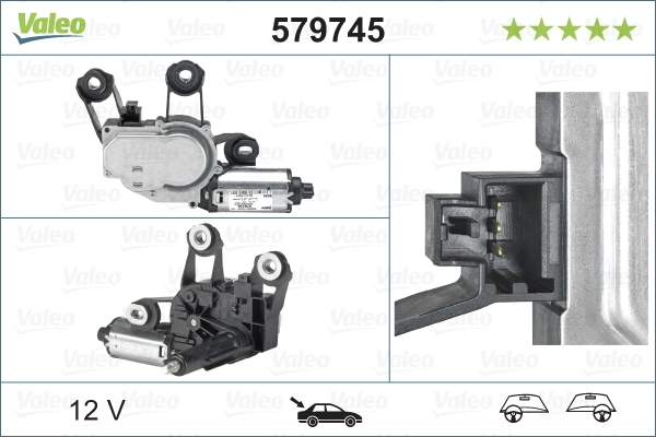 Купити 579745 VALEO Двигун склоочисника заднього скла