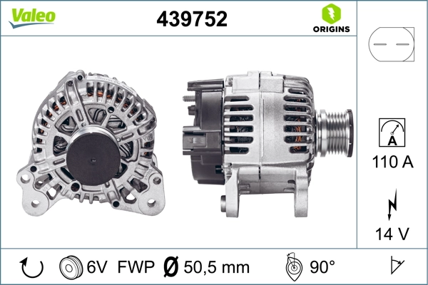 Купити 439752 VALEO Генератор
