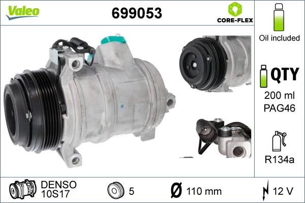 Купити 699053 VALEO Компресор кліматичної установки