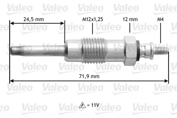 345140 VALEO Свічки розжарювання