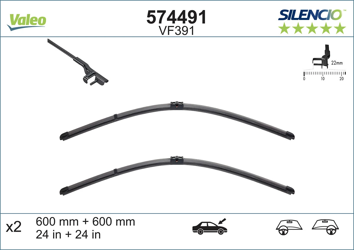 Щітки склоочисника 574491 VALEO
