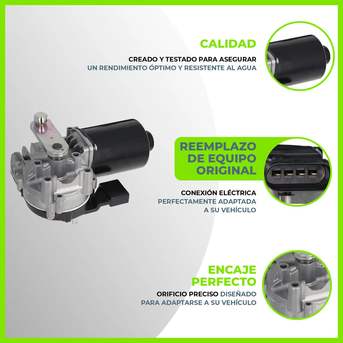 Двигун склоочисника лобового скла (трапеції) 582671 VALEO
