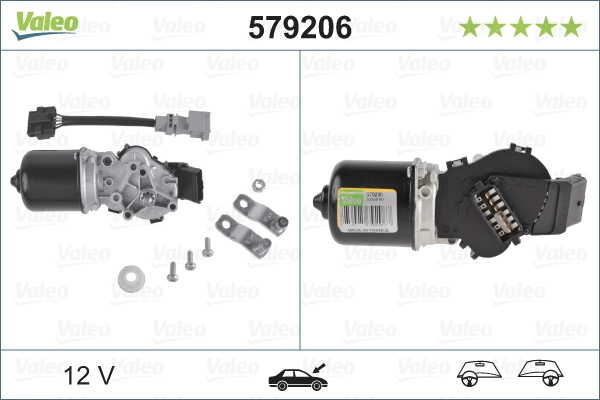 Мотор стеклоочищувача VALEO 579206 ціна, від 22.55 USD
