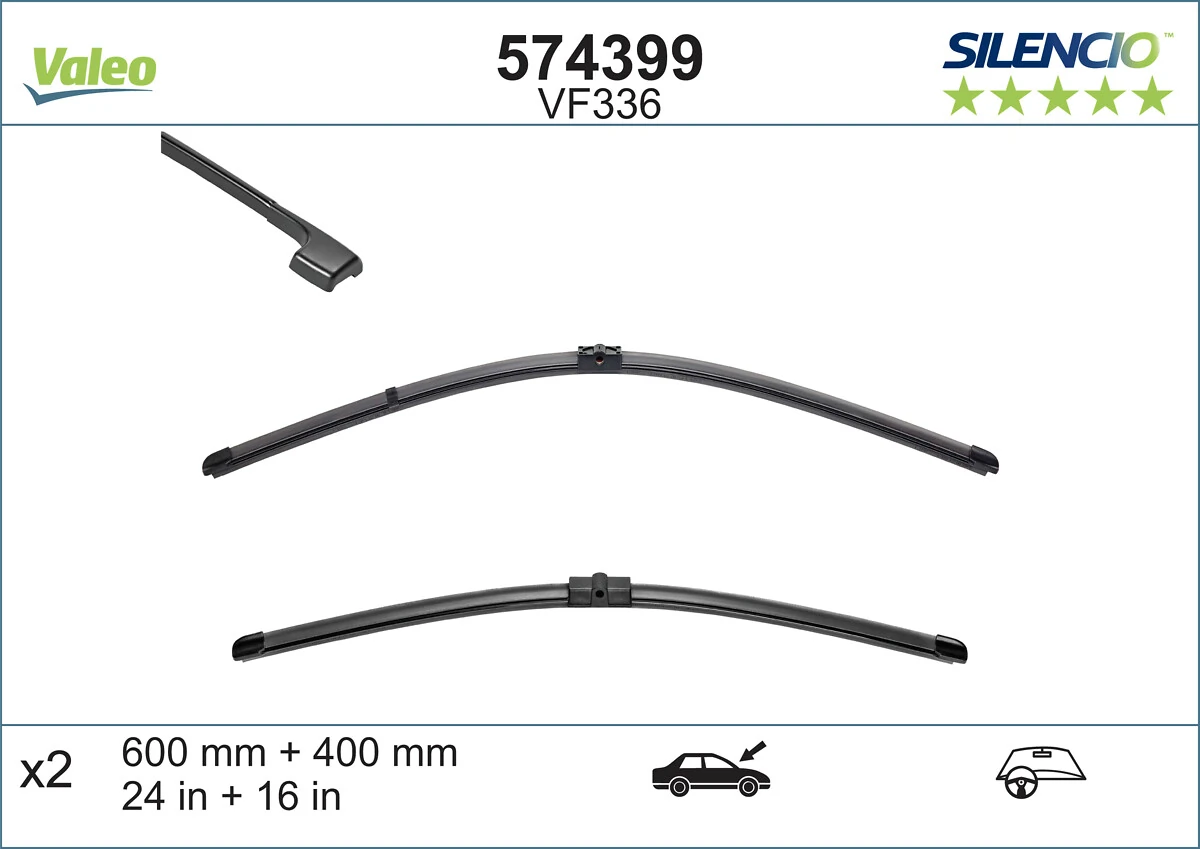 Щітки склоочисника 574399 VALEO