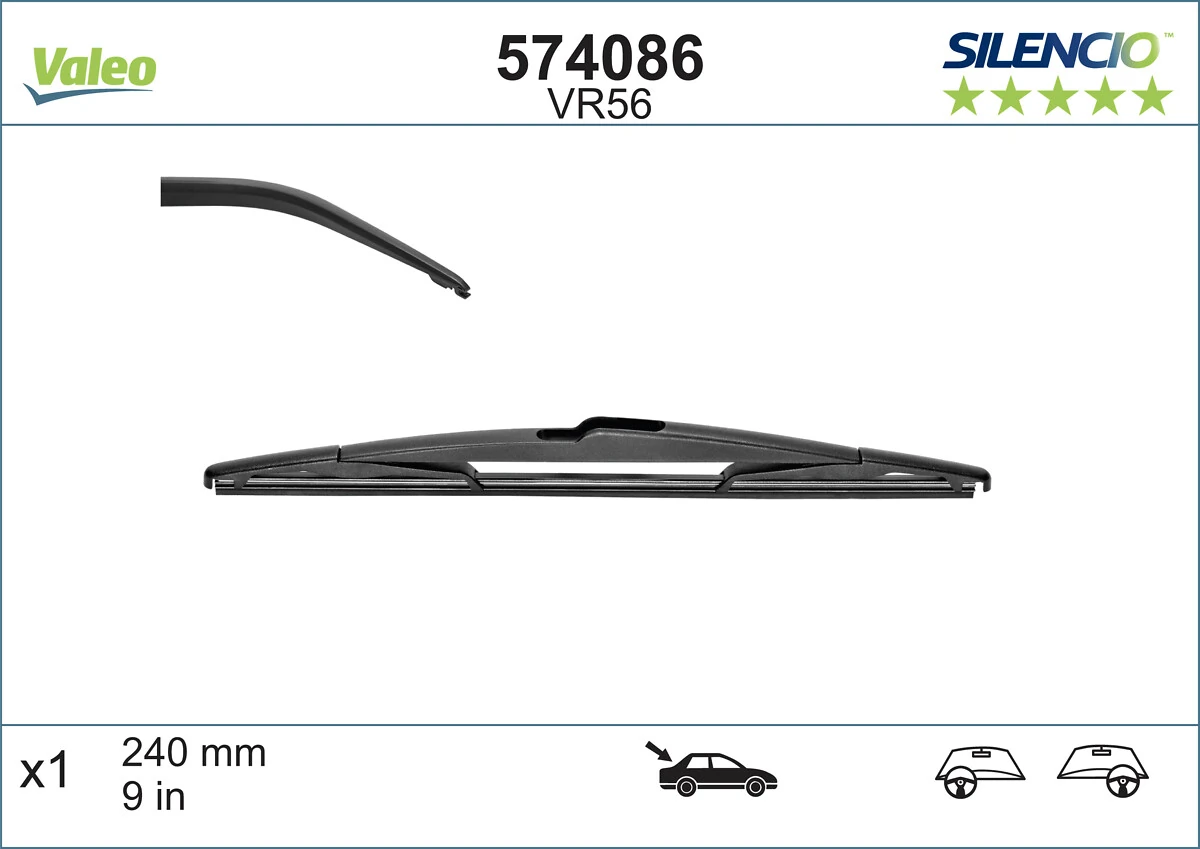 Важіль-поводок склоочисника заднього скла VALEO 574086 ціна, від 6.80 USD