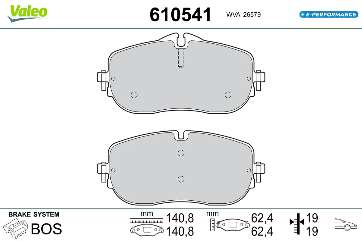 Купити A000420300364 Mercedes Колодки гальмівні передні, дискові