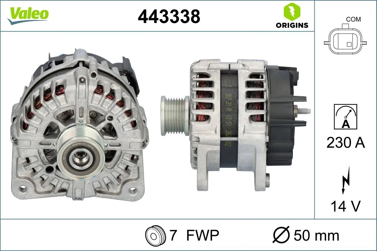 Купити 443338 VALEO Генератор