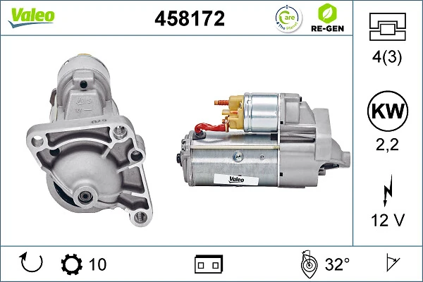 Купити 458172 VALEO Стартер