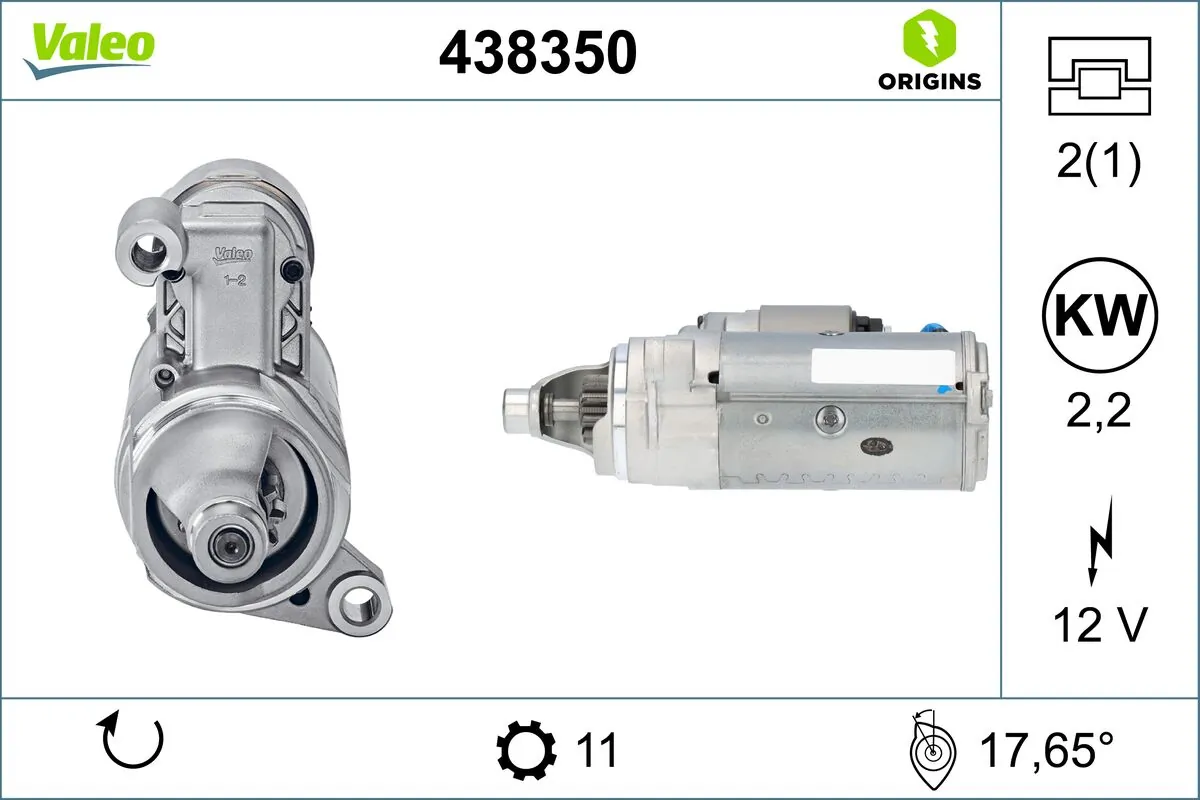 Купити 438350 VALEO Стартер