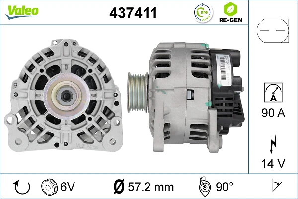 Купити 437411 VALEO Генератор