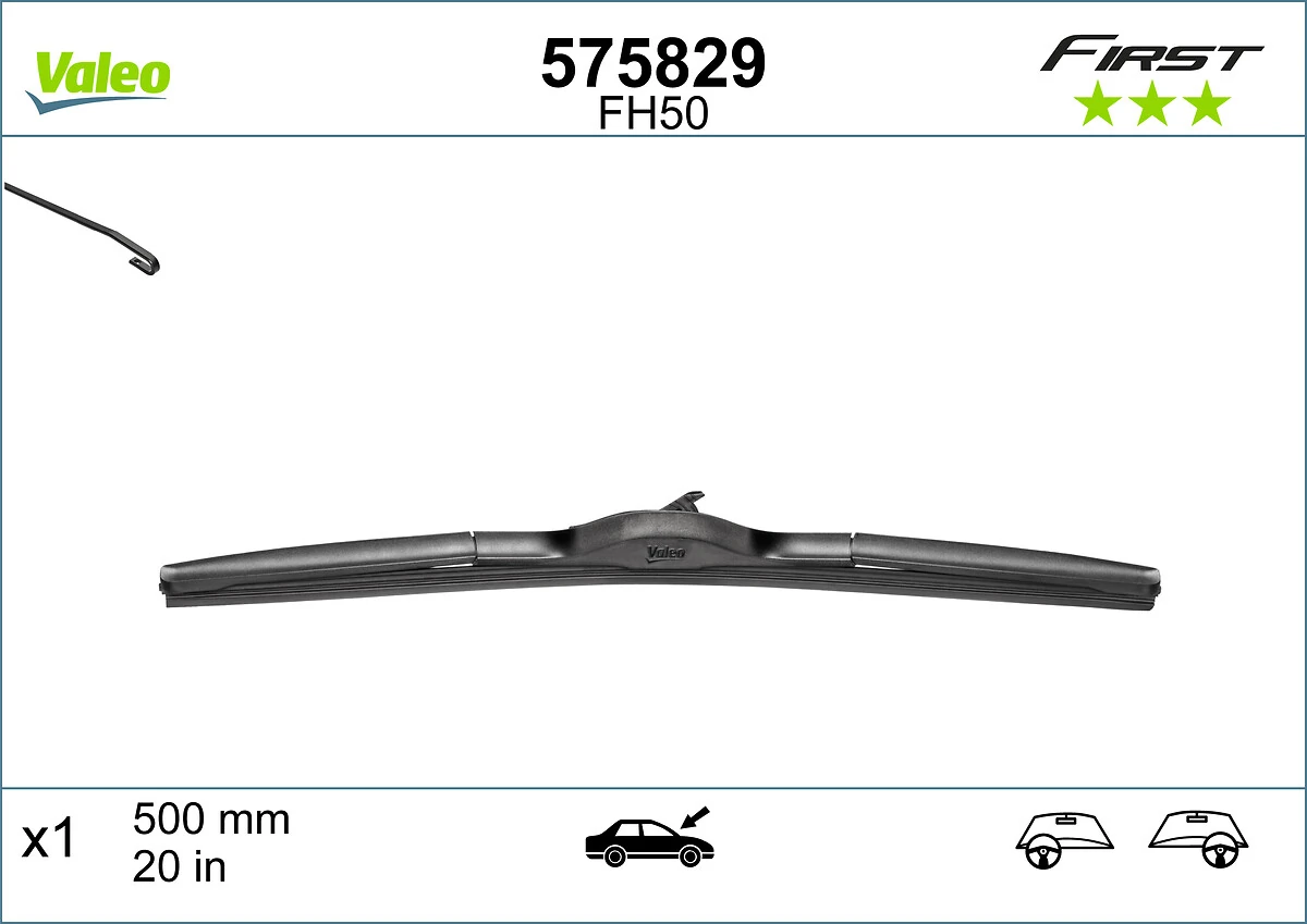 Купити 575829 VALEO Щітка-двірник лобового скла, пасажирська