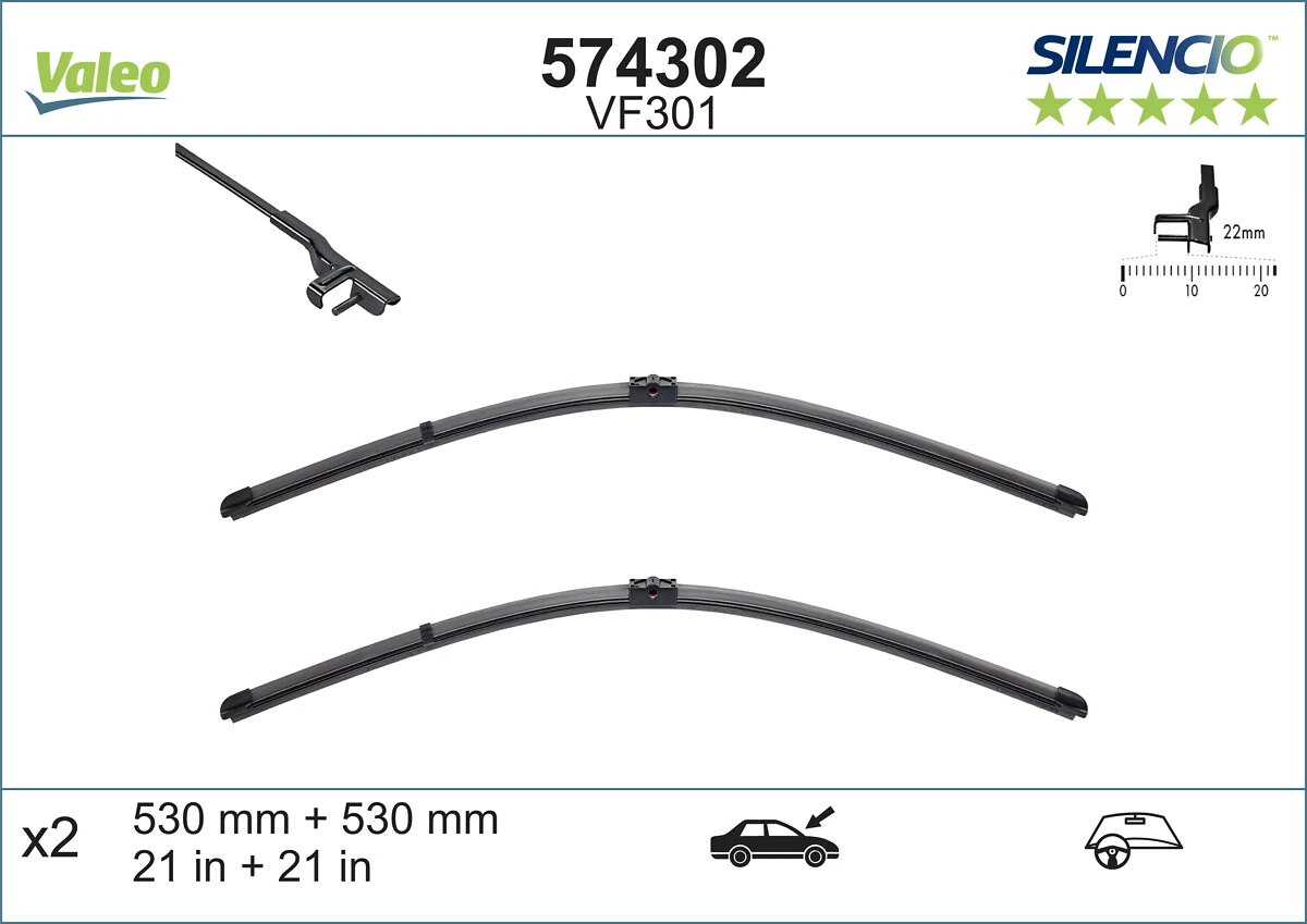 Щітки склоочисника 574302 VALEO