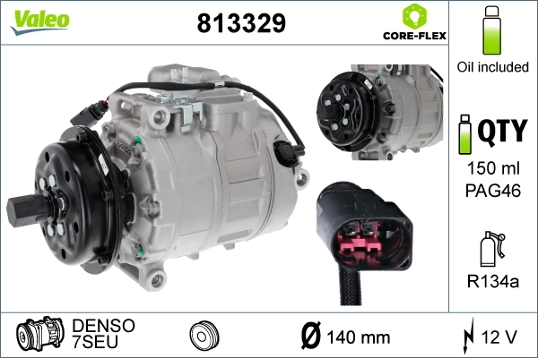 Купити 813329 VALEO Компресор кліматичної установки