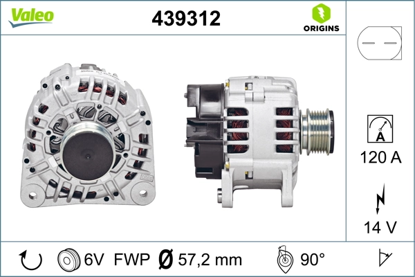 Купити 439312 VALEO Генератор